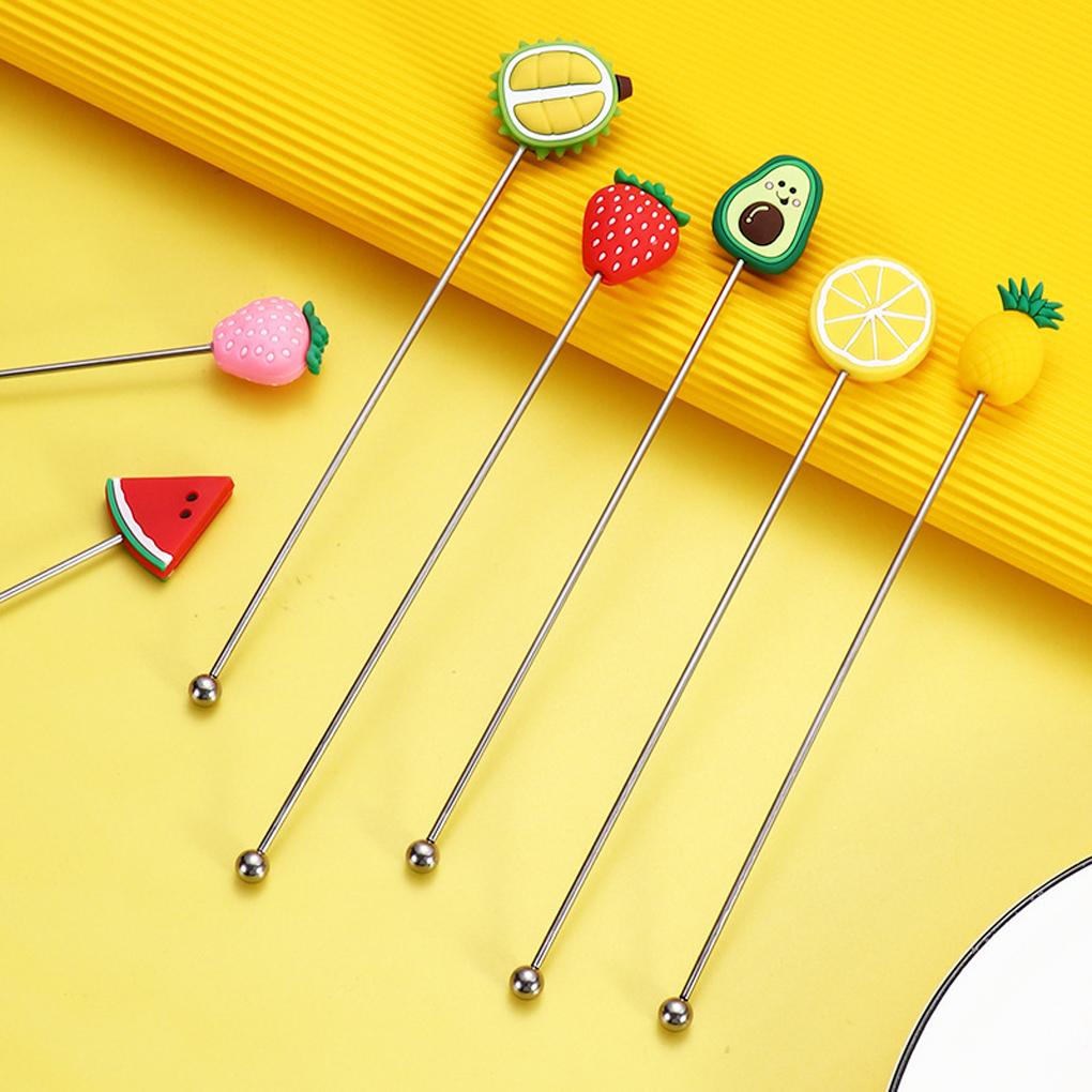 Stirrer Swizzle Mixing Stick Drinking Stirring Rod Silicone Stainless Steel Muddler Bar Tool Accessories Party
