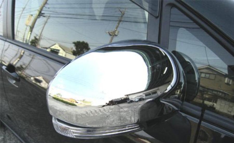 BRIGHTZ Chrome Door Mirror Covers for Mark X (GRX130, GRX133, GRX135), F-Type [MIR-SID-128] (Part Number 11892)
