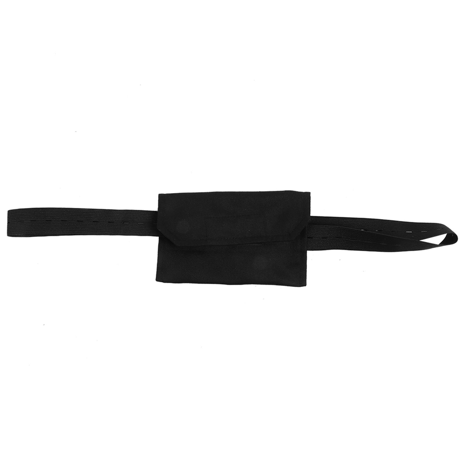 Adjustable Button Type Peritoneal Dialysis Catheter Belt Patient Peritoneal Tube Protection(Black ) чёрный