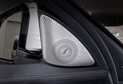 

KADEKO BENZ Совместимо с Mercedes-Benz E-класса нового поколения (W213) Твитер на стойку A, дверная аудиокрышка, динамик, комплект из 2 шт., матовый серебристый