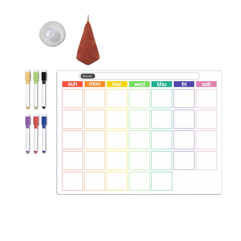 Stylish Erasable Magnetic Calendar Board For Easy Weekly Planning Calendar Erasable Monthly And Weekly Schedule Magnetic