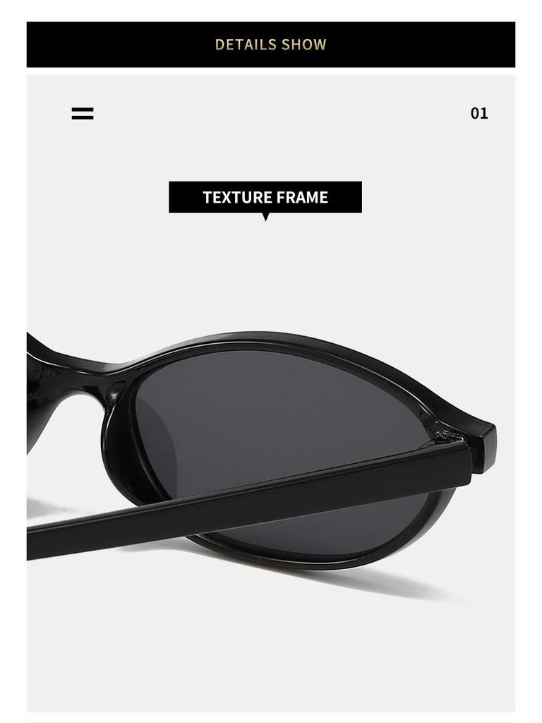 Brytyjskie Retro Owalne Małe Oprawki Okulary Przeciwsłoneczne - Modne Okulary Ochronne Przed Słońcem