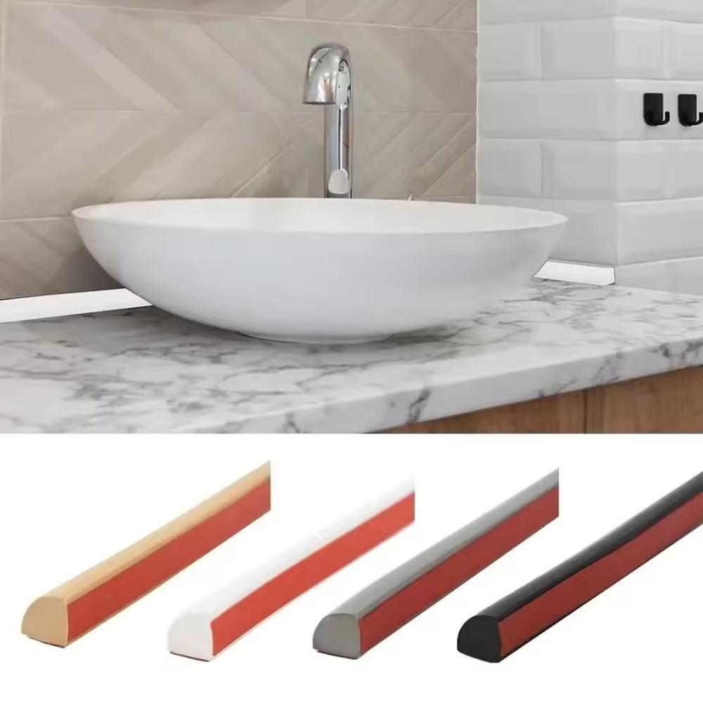 1PC 1meter/39.37in Self Adhesive Decorative Strip for Waterproof Molding Trim Caulk Strip for Wall Edge Corner,Countertops,Tile