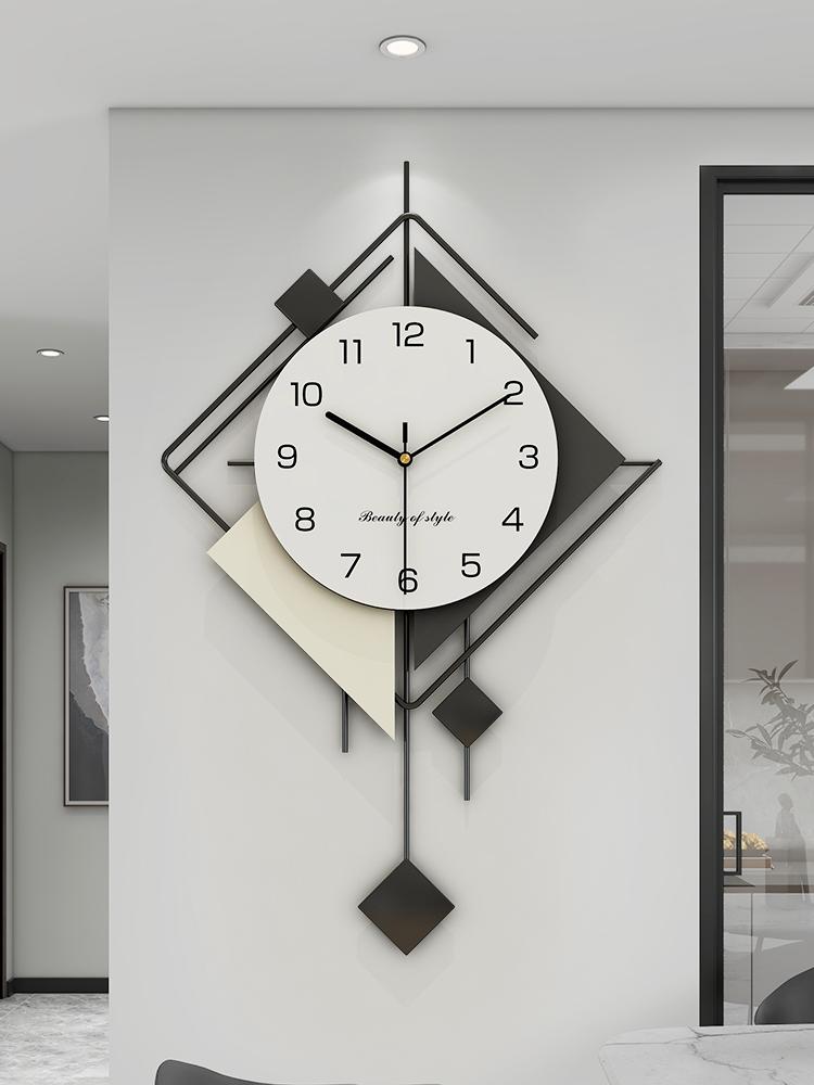 Creative Art Clock Wall Clock Living Room New Non-punching Watch Modern Simple High-end Atmosphere Light Luxury Clock