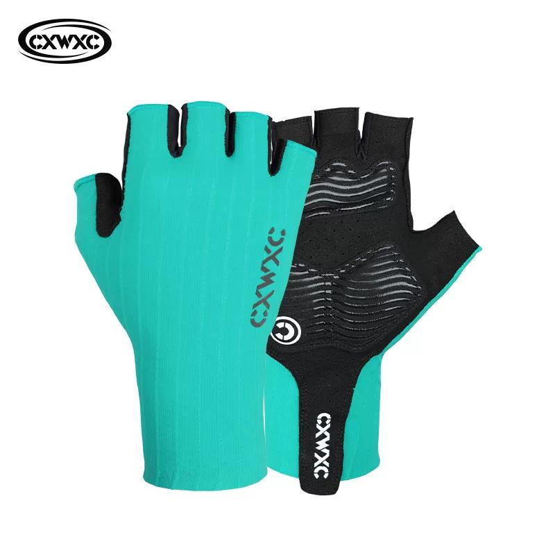 Cxwxc Bicycle Cycling Short-Finger Gloves Summer Half-Finger Breathable Road Mountain Bike Sports Sun Protection Gloves Autumn