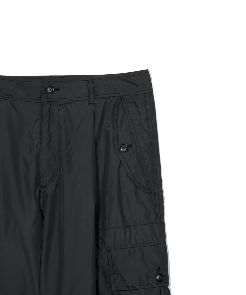 Nontai Light Flap Pocket Cargo Pants (Black)