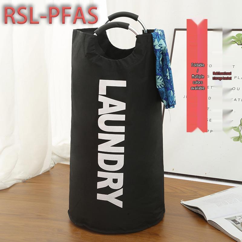 

Wall-Mounted Foldable Laundry Basket with Aluminum Handle 72*38cm Single Layer 82L