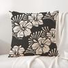 Hawaiian Flowers Cushion Cover Natural Linen Organic Fabric DoubleSided Printing Sofa Home Decor Gift Pillow Cover