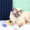 4/8/20/100pcs Kitten Cat Toys Durable Cat Spring Toy Colorful Springs Cat Pet Toy Coil Spiral Springs Pet Cat Interactive Toys