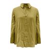 Ladies Fashion Solid Color Linen Long Sleeve Casual Shirt