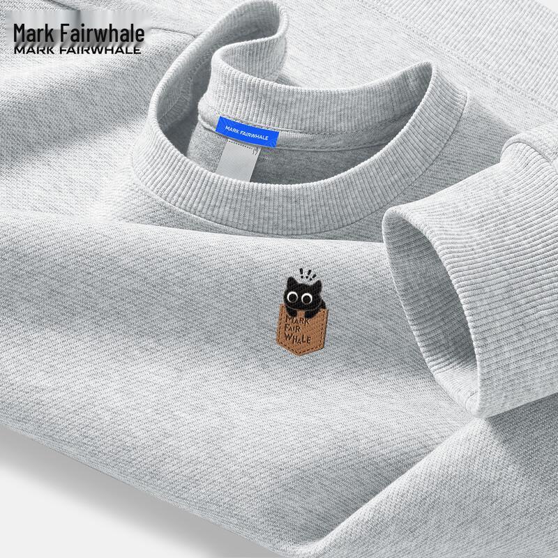 Mark Fairwhale Men's American Style Round Neck Sweatshirt