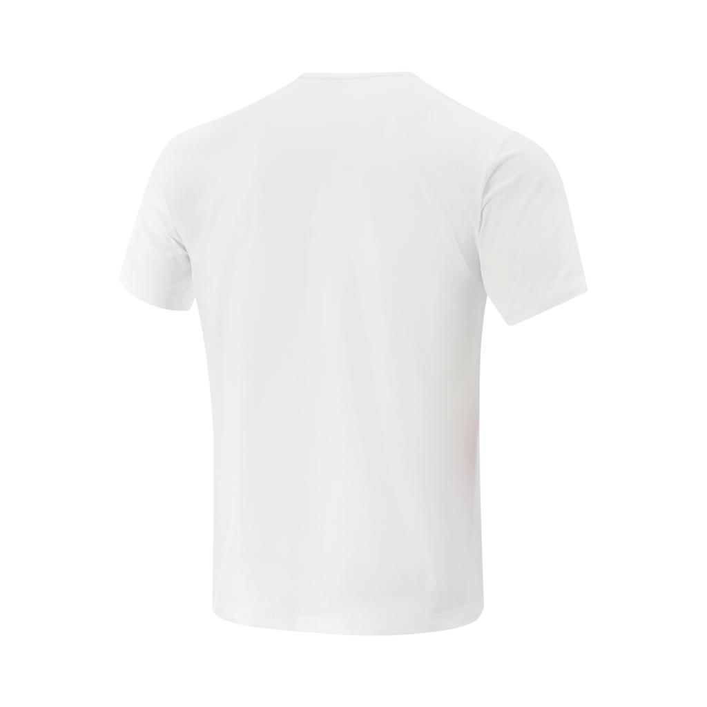 Li Ning Cool Tea T-Shirt Casual Sports Solid Color Round Neck Comfortable Breathable Short Sleeve Men T-Shirts Standard-White ATSV271-6