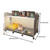 Dog Crate End Table with Wheels & Tray Dog Cage Crate Indoor Dog House Wired Cage Crate Dog Kennels for Small/Medium/Large Dog
