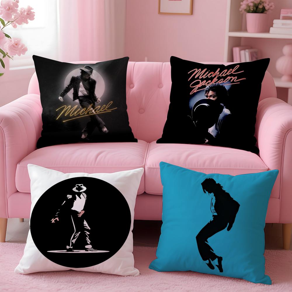 Singer - Michael Jackson Cushion Cover Cushion Cover Set 4Pcs 50x50 45x45 40x40 Pillowcase Decorative Sofa Home Decor