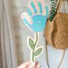 DIY Mother's Day Handprint Art Wooden Handprints Rose Flower Bouquet Gifts for Mom Grandma Mothers Day Keepsake Craft from Kids