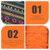 Camping Travel Cooking Utensils Organizer Travel Bag Outdoor Camping Cookware Container Bag for Beach Park Picnic BBQs Ethnic Style