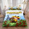 Madeline Lost Paris Print 3Pcs Bedding Set,Duvet Cover with 2 Bedro,Pillowcase Home Birthday Gift