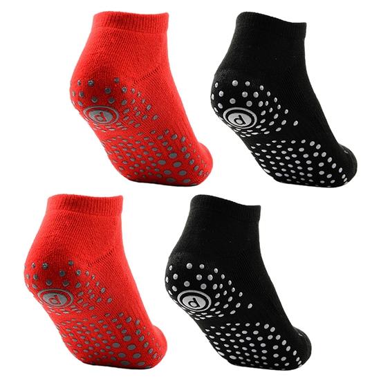 2 paia di calzini da yoga antiscivolo, calzini corti in cotone morbido e traspirante, calzini da danza professionale, da balletto, da pilates, fitness, da donna, sportivi, con grip