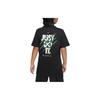 Nike Sportswear Logo Print Short Sleeve T-Shirt Kids Tops Black FD0845010