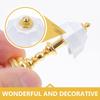 Miniature Dollhouse Table Lamp LED Desk Model Mini Light Decoration Children's Toy Dollhouse Play Accessories for Mini House Bedroom Pack of 2
