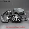 Low Volume Freediving Snorkeling Mask Anti-Fog Tempered Glass Soft Silicone Myopia Available Scuba Diving Goggles for Men Women