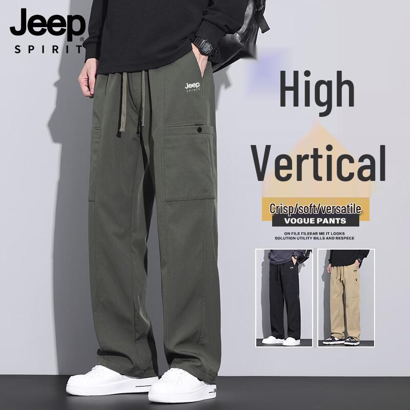 

JEEP SPIRIT Men s Relaxed Fit Straight Cargo Pants 4XL