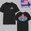 Amoco Oil Racing Car Motorcycle Men#039;s Black  Size S5XL Unisex T-Shirt