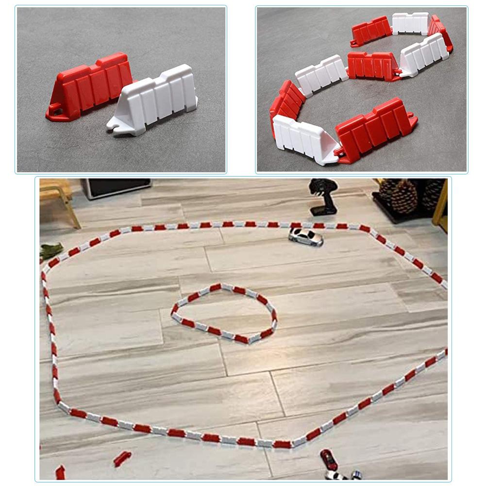 RC Car Racing Track Mini RC Drift Racing Car Track Set Mini Traffic Road Block Toy for 1/14 1/16 1/18 1/24 1/28 Mini RC Car