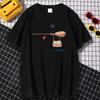 Cotton Breathable Childrens Tshirt 2026 Summer New Black Cat Jiji Printed Casual Parent Child Wear for Boys and Girls