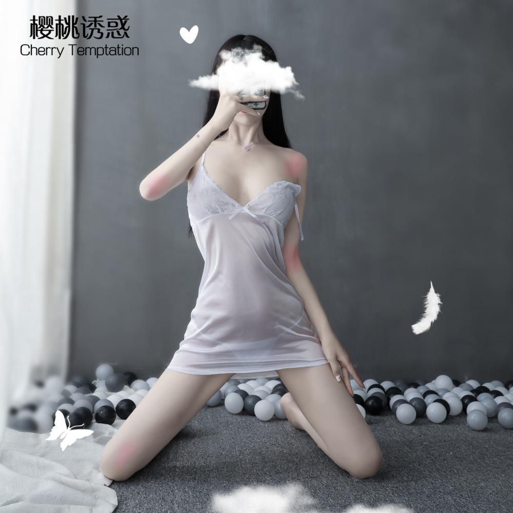 Sex Underwear Sexy Lace Pajamas Women's Pajamas Suspender Breast Temptation Plus Size Casual