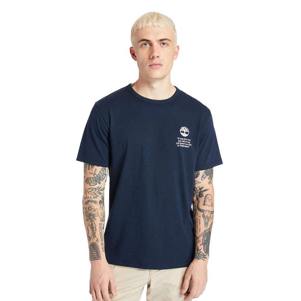 TIMBERLAND Classic Logo Short Sleeve T-Shirt Navy_Tb0A25344331
