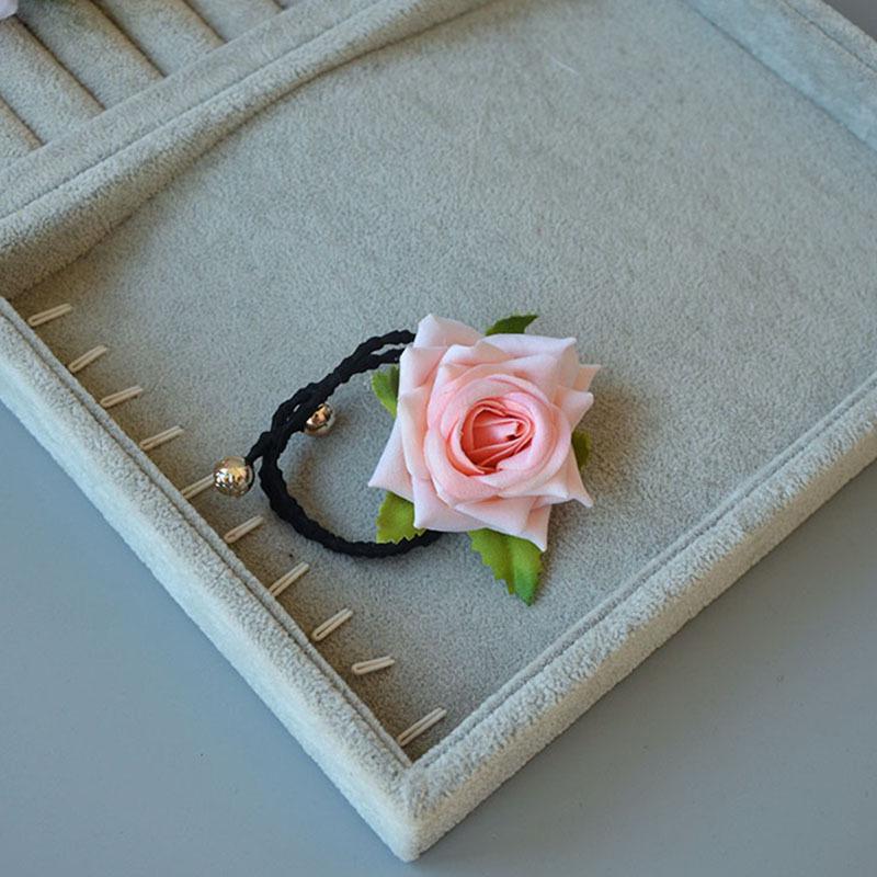 Barrette latérale rose rouge vintage pour spectacles de danse