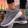 Women'S Knitted Mesh Sneakersfashionable Lace Up Casual Single Shoes Trendy Comfortable Breathable Walking Shoes Daily Use