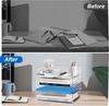 Desk Organizer and Storage,4-Tier Paper Letter Tray Organizers,Stackable Clear Desktop Organizer for Documents,Office Supplies