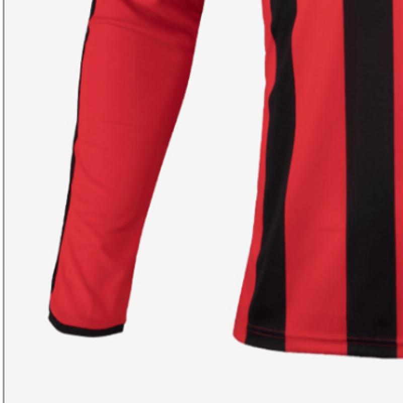 Puma Galleria Puma Long SLeeve Lee STripe Round T shirT Black Red