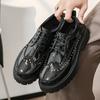 Fashion Men Business Brogues Platform Light Comfortable Fashion Hiking Shoes Lace-up Business Office Fair Shoes Men Size 38-46