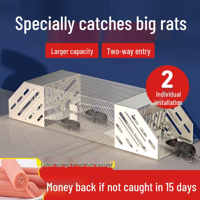 Automatic Mouse Trap Cage: Efficiently Capture and Repel Rodents