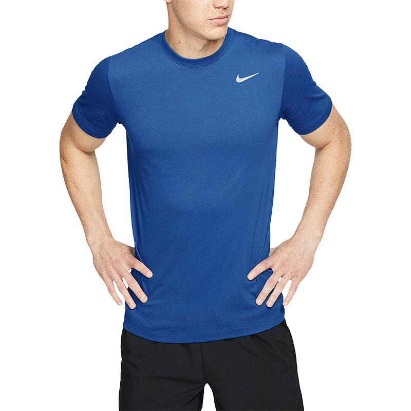 Nike T Shirts Unisex Blue Crew Neck Moderate Straight Fit AR6030-476