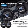 Car Cup Anti-Slip Carbon Coaster Bottle Pad For Volvo XC90 XC60 V50 S60 V70 V60 V40 S90 Olestar AWD XC40 S80 T6 Car Accessories