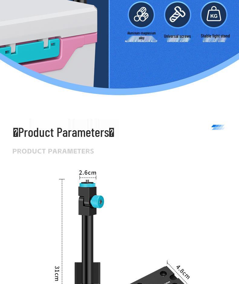 Multi-Functional Night Fishing and Broadcast Light Stand