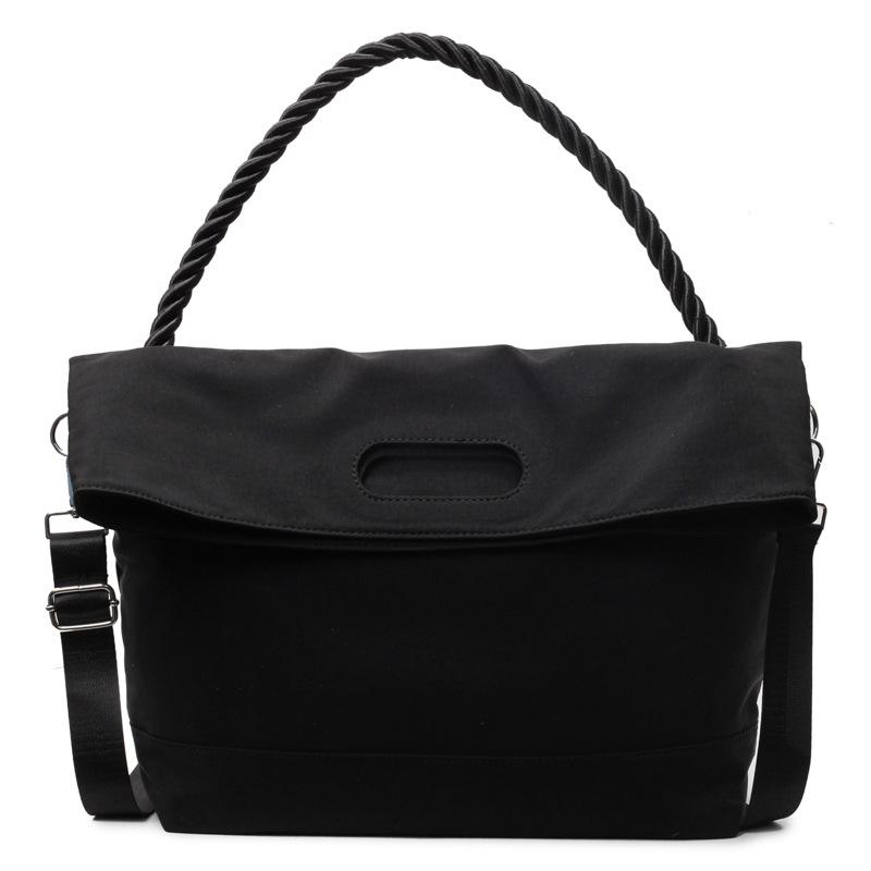 

Большая вместительная сумка Niche Fashionable через плечо из парусины для женщин, которые ездят на работу чёрный