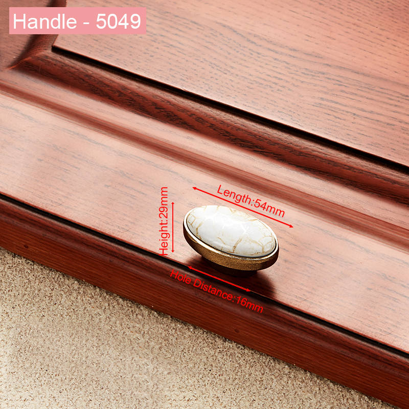 NAIERDI Marble Series Ceramic Cabinet Handles Zinc Alloy Cabinet Pulls Drawer Knobs Wardrobe Door Handles Furniture Handle