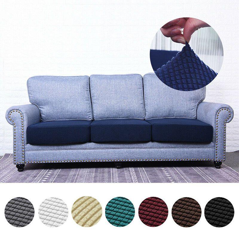 Seat Stretchy Couch Cushion Cover Sofa Loveseat Slipcover Protector Furniture