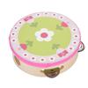 15cm Wooden Handheld Tambourine Hand Drum Bell Musical Percussion Instrument Toy Gift(3#)