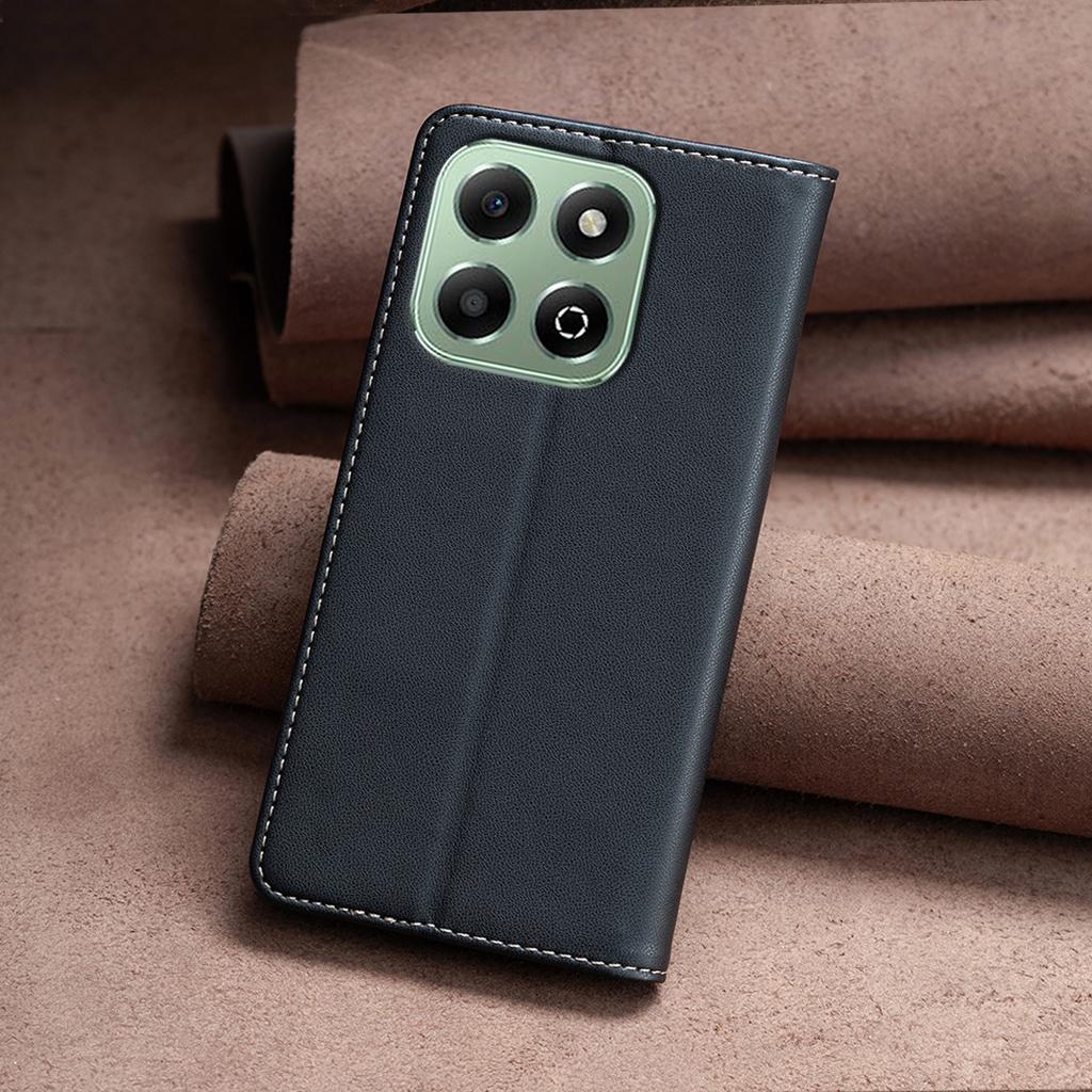 BINFEN COLOR BF18 For Honor X6b 4G Case Card Holder Stand Flip Leather Phone Cover