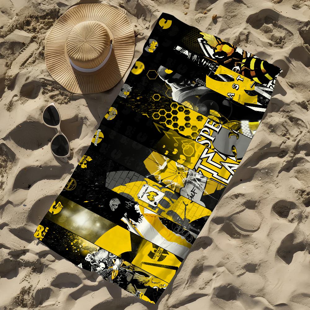 Hip Hop Team Wu-Tang C-Clan Music Towel Soft Pool Gift For Travel Gym Shower Camping Quick Dry Sports Large Beach Towel