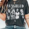 Vintage Yungblud Hudební Tričko Oversized Tričko Grafické Krátký Rukáv Košile Unisex Unisex Dámské Letní