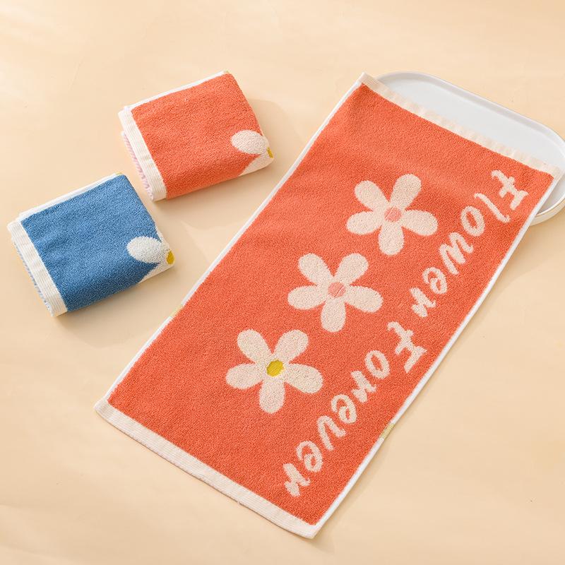 1 STK Håndkle Barnebomull A-klasse bomullsbomullshåndkle fortykket Absorberende Husholdningshåndkle Vask Ansiktshåndkle Absorberende håndklær til flerbruksbruk
