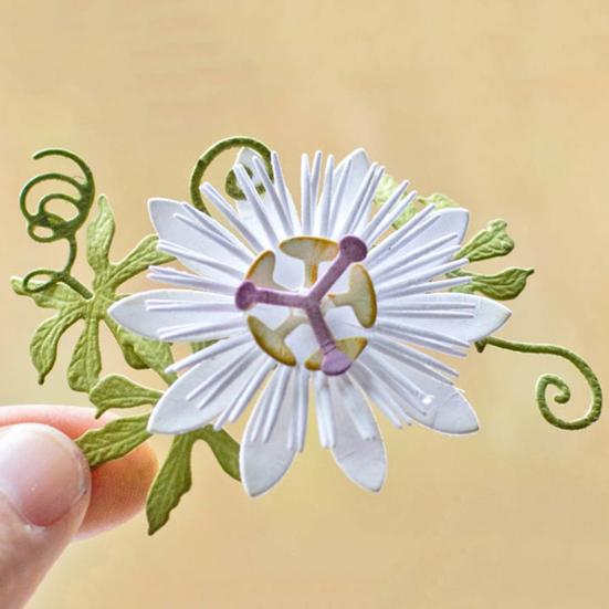 Řezací šablona Květina Opakovaně použitelná Uhlíková ocel Květinová šablona Šablona Forma pro Scrapbooking