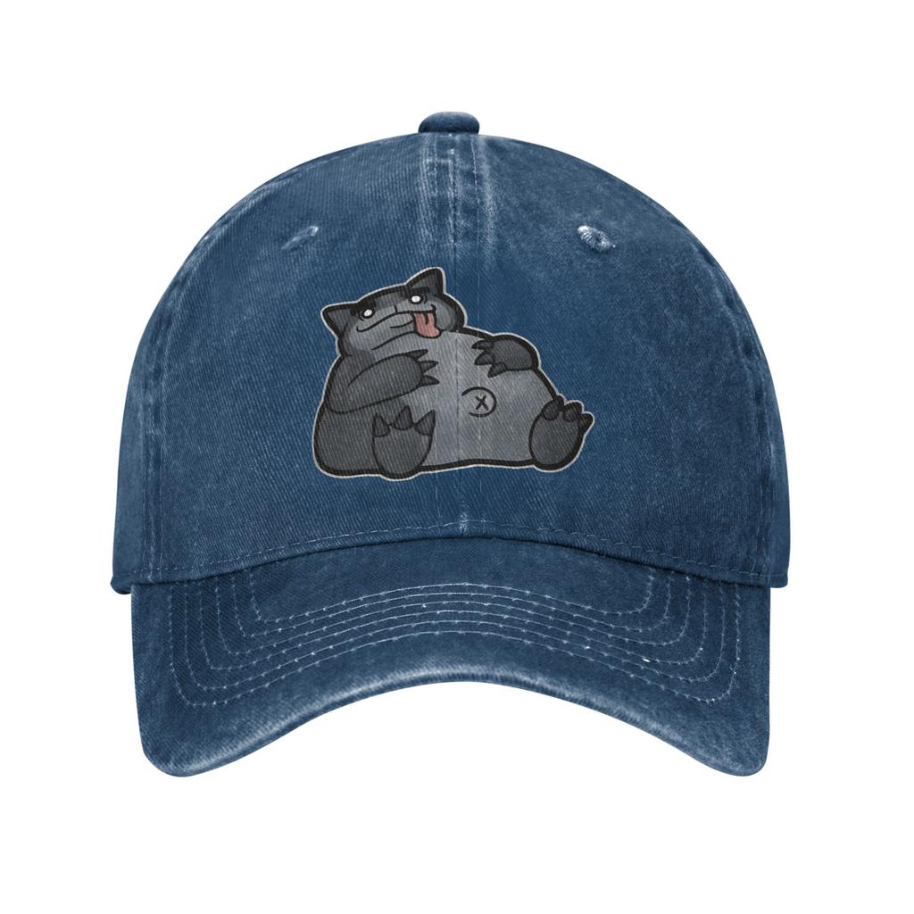 Klassische MEWGENICS Frank Baseballkappe Unisex-Stil Used-Denim Gewaschene Kopfbedeckung Outdoor-Workouts Verstellbare Passform Kappen Mütze